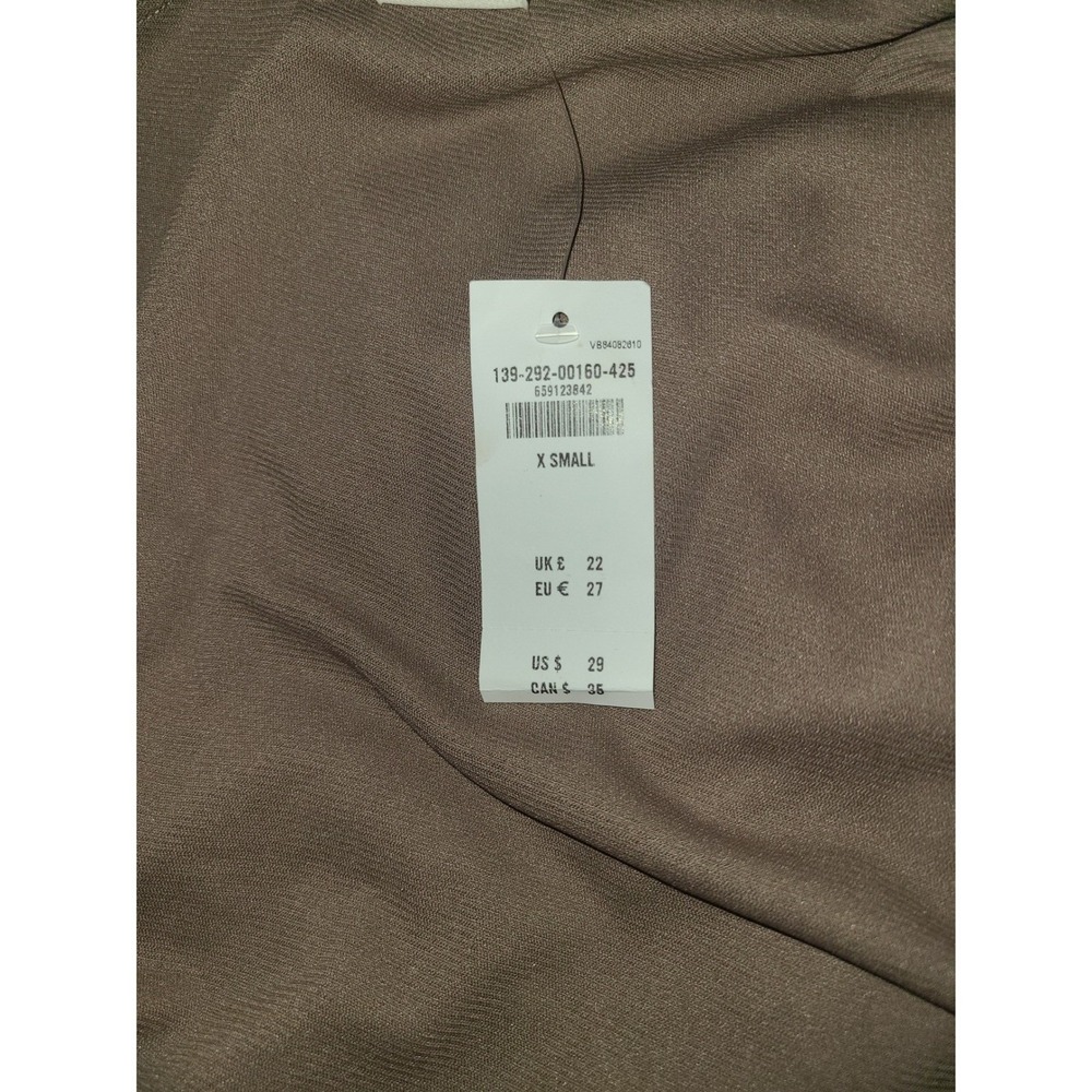 Abercrombie Fitch Brown Ruched Tank Top Size XS Sheer - Picture 8 of 16